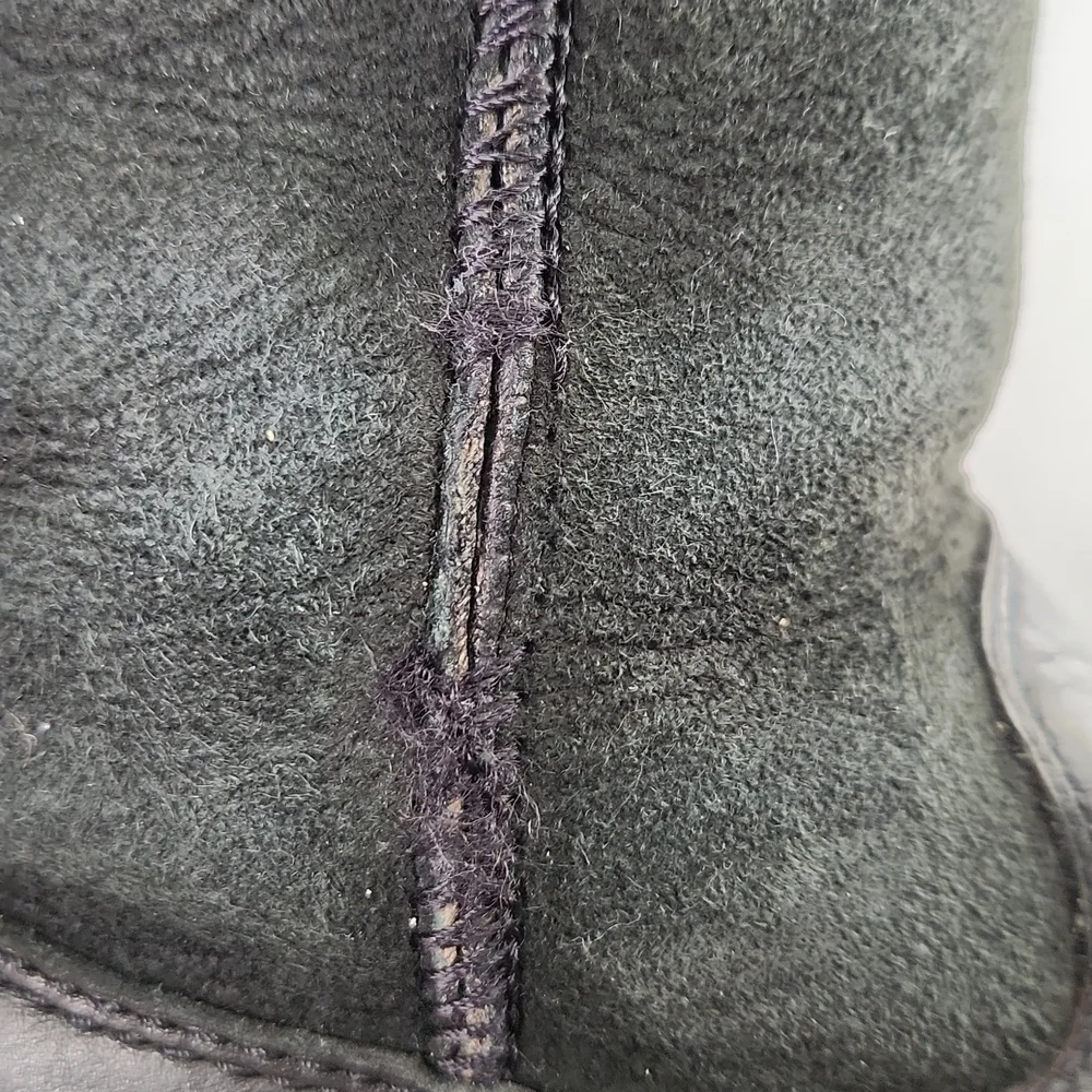 Ugg 5382 Black Boots 5 Leather‎ Suede